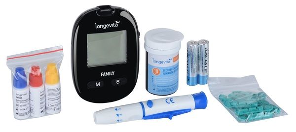 Глюкометр Longevita Family Система для вимірювання глюкози в крові  ГЛLongevita Family фото