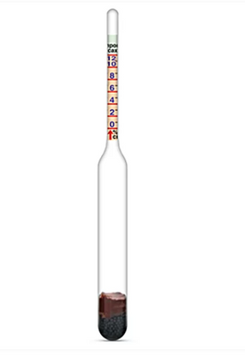 Виномір-цукромір побутовий Склоприлад (спирт 0-12%, цукор 0-25%) виномер фото