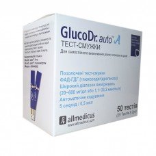 Тест-полоски GlucoDr A (50 шт) тестглюкодр50 фото